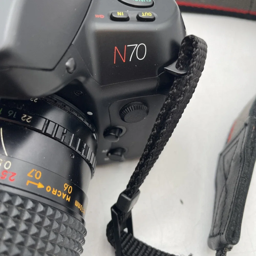 Nikon N70 35mm Film Camera & Prospec AF 28-70mm Zoom Lens + Strap + Case  TESTED